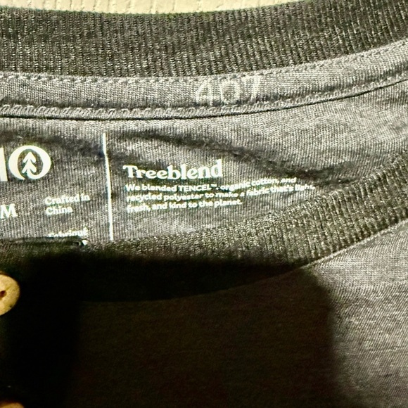 Mens Like New Treeblend Long sleeve Shirt Size M - Picture 3 of 3